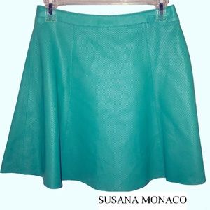 Susana Monaco Leather Juliette 17” Skirt